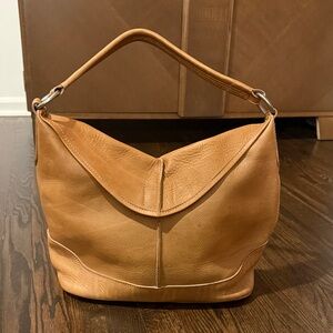 Frye Tan Leather Hobo Bag
